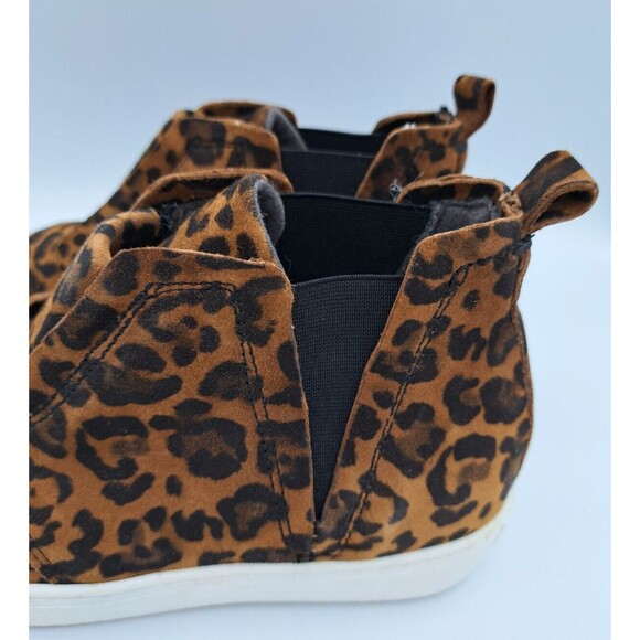 Miz Mooz New York Laurent High-Top Slip-On Sneakers Brown & Black Cheeta 36 - Picture 9 of 15